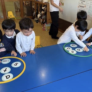 今日の年少クラス(Little Kinder Class)